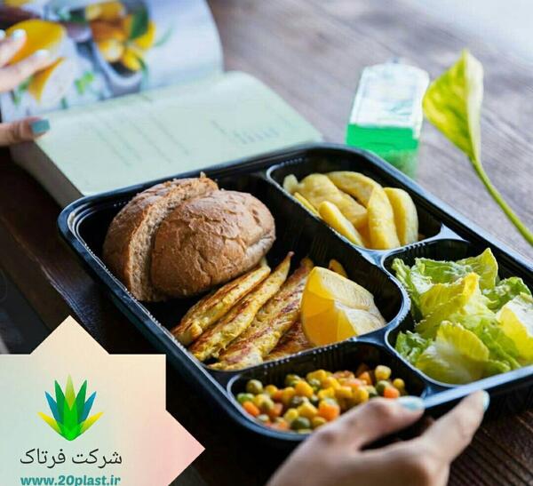 عکس غذا تو ظرف یکبار مصرف