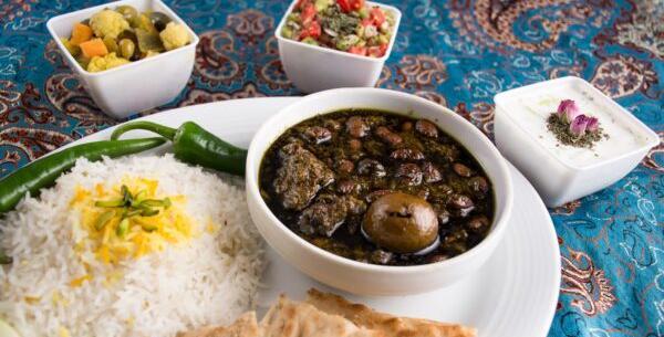 عکس چلو قورمه سبزی