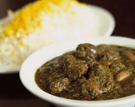 عکس چلو قورمه سبزی