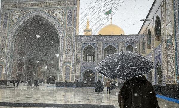 عکس دختر تنها در حرم امام رضا