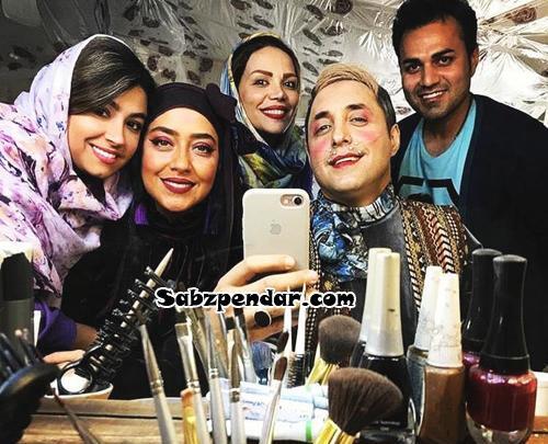 عکس پشت صحنه هشتگ خاله سوسکه