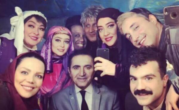 عکس پشت صحنه هشتگ خاله سوسکه