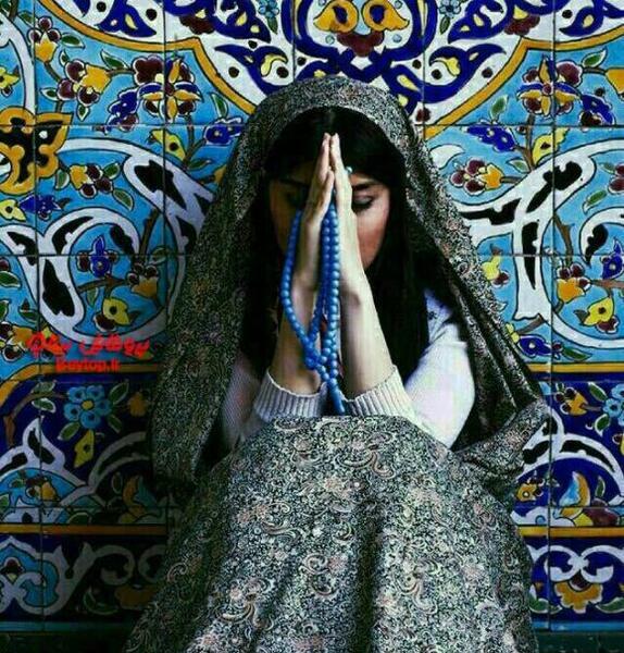 عکس غمگین دختر محجبه
