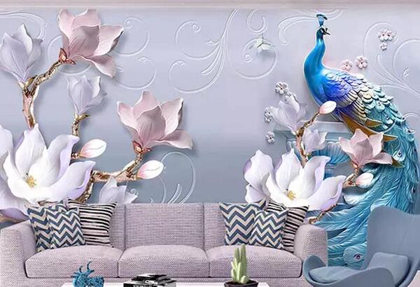 عکس سه بعدی طاووس