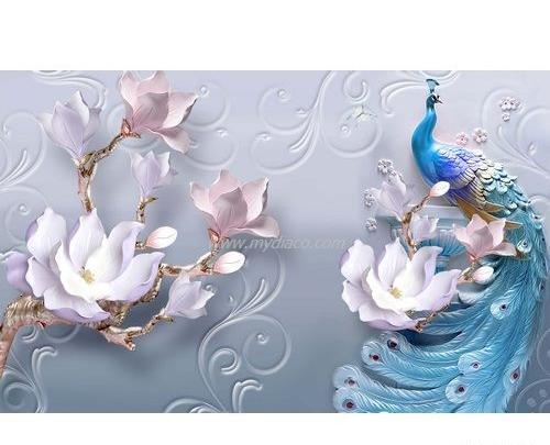 عکس سه بعدی طاووس