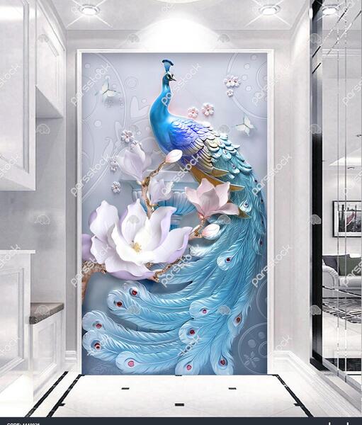 عکس سه بعدی طاووس