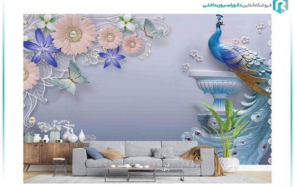 عکس سه بعدی طاووس