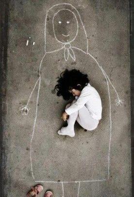 عکس دختری که مادر نداره