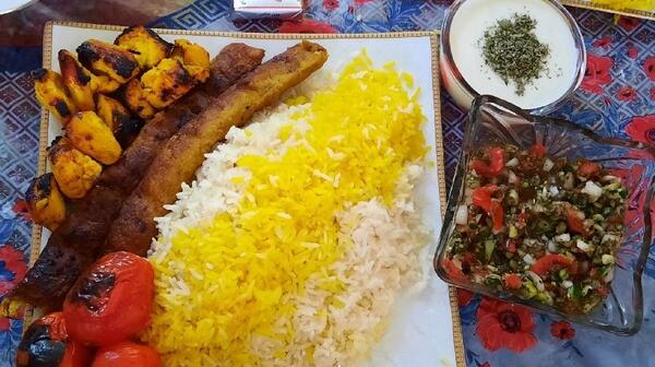 عکس چلو کباب وزیری