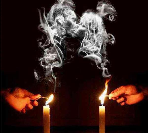 عکس های عاشقانه شمع و پروانه