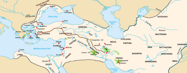 عکس نقشه ایران زمان کوروش