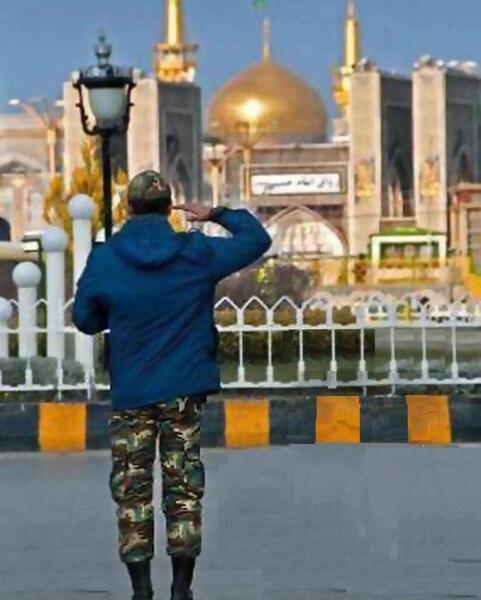 ژست عکس تو حرم امام رضا