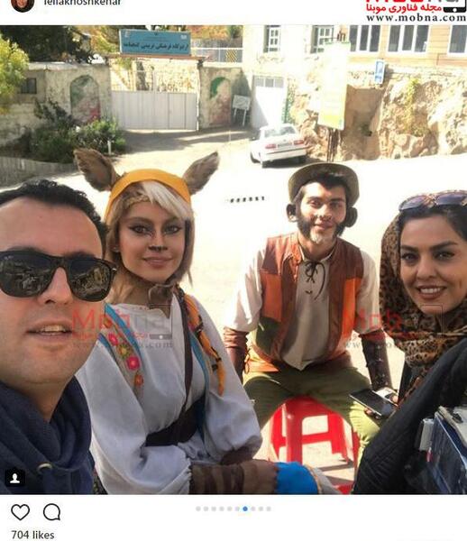 عکس پشت صحنه آهوی پیشونی سفید ۳