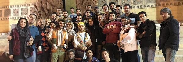 عکس پشت صحنه آهوی پیشونی سفید ۳