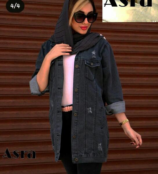 عکس کت جین ذغالی