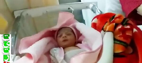 عکس نوزاد یک روزه در بیمارستان