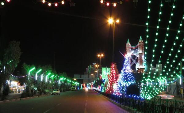 عکس شهر چراغانی