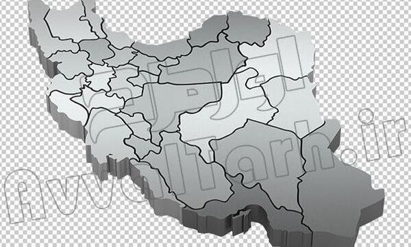 عکس تصویر نقشه ایران مشکی