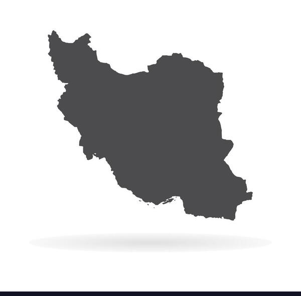عکس تصویر نقشه ایران مشکی