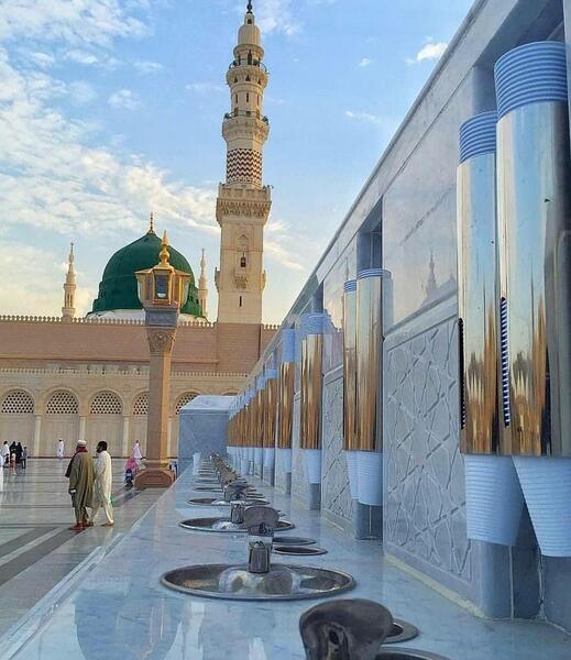 عکس داخل حرم حضرت محمد