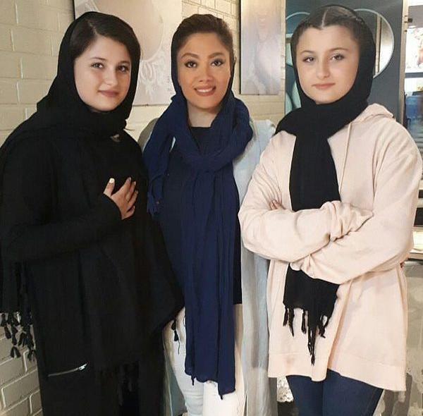 عکس سارا و نیکا در پشت صحنه پایتخت ۶