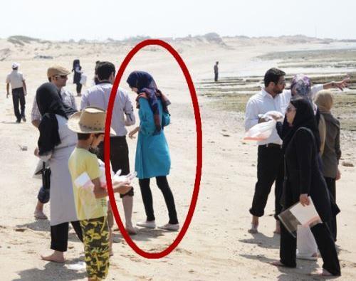 عکس با حجاب آزاده نامداری