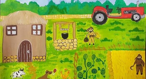 عکس روستا برای نقاشی