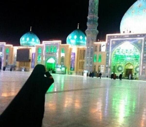 عکس دختر چادری در جمکران