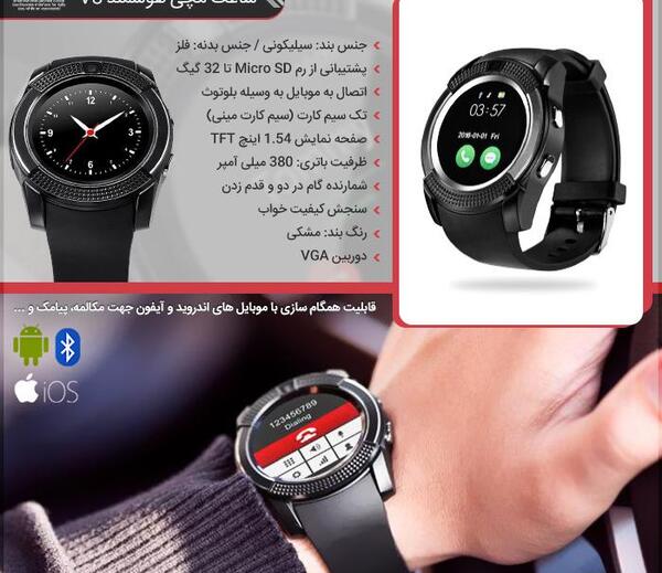 عکس ساعت صفحه لمسی