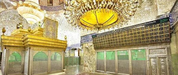 عکس از داخل ضریح امام حسین علیه السلام