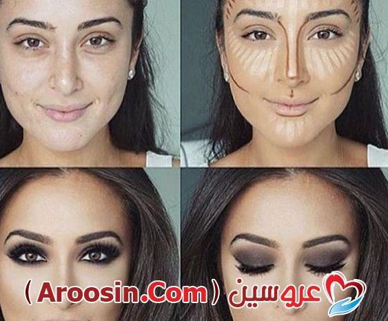 عکس آرایش صورت با حجاب