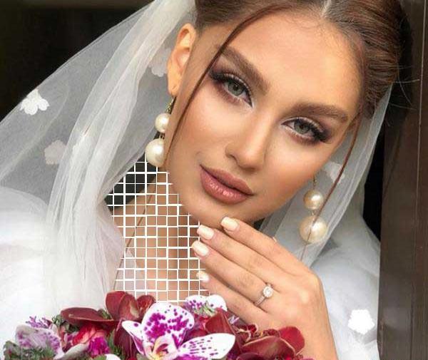 عکس آرایش صورت با حجاب