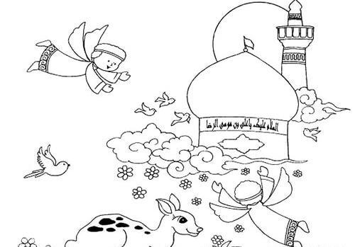 عکس آهو جهت رنگ آمیزی