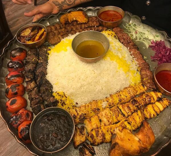 عکس غذا تو سینی مسی