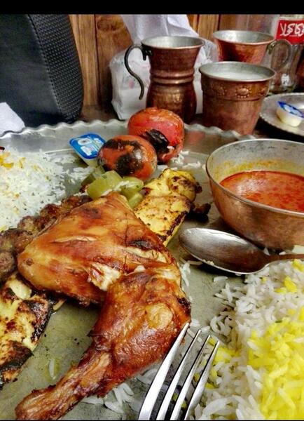 عکس غذا تو سینی مسی
