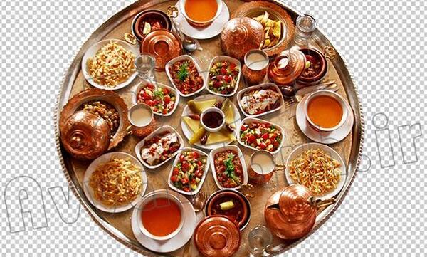 عکس غذا تو سینی مسی