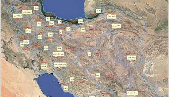 عکس نقشه ایران از فضا