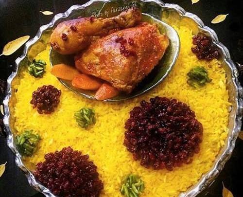 عکس تزیین غذای عروس و داماد