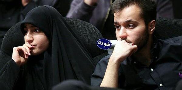 عکس چت حاج قاسم با دخترش