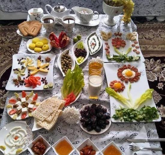 عکس از سفره صبحانه