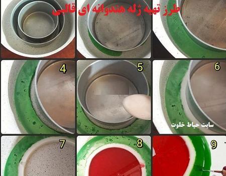 عکس ژله هندوانه ساده