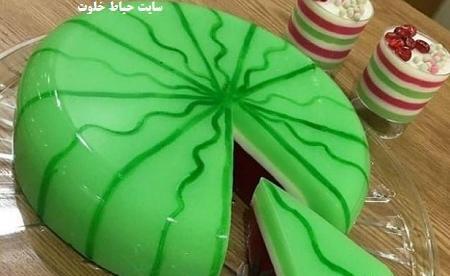 عکس ژله هندوانه ساده