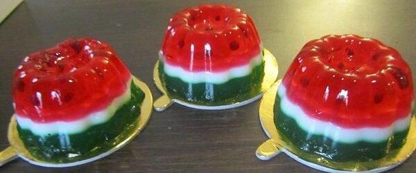عکس ژله هندوانه ساده