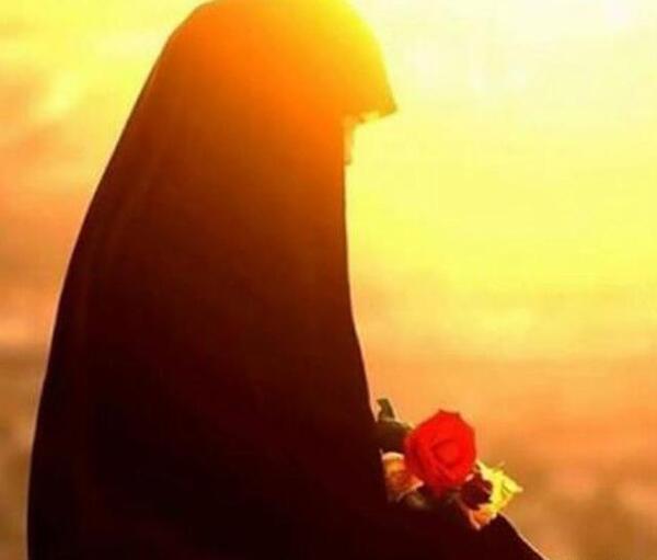 عکس دختر چادری با سربند یا حسین