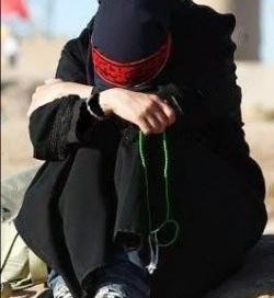 عکس دختر چادری با سربند یا حسین