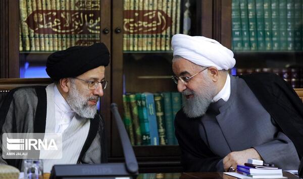 عکس رئیسی و روحانی