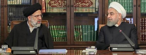 عکس رئیسی و روحانی