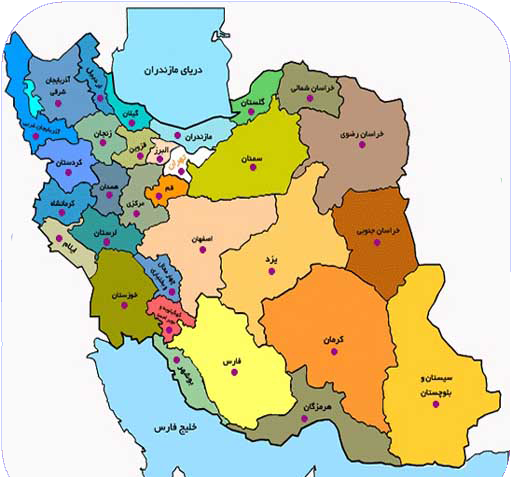 عکس نقشه ایران آسان