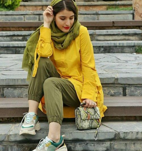 عکس دختر تیپ اسپرت ایرانی