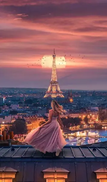 عکس تصویر زمینه برج ایفل